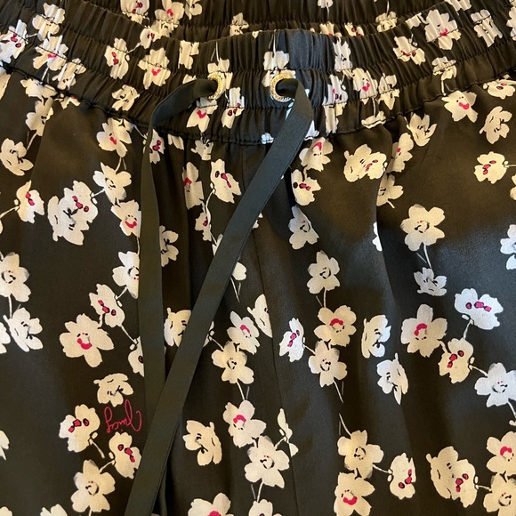 Juicy Couture Black Label 100% Silk Joggers-size M - Picture 2 of 4